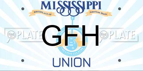 GFH Mississippi License Plate