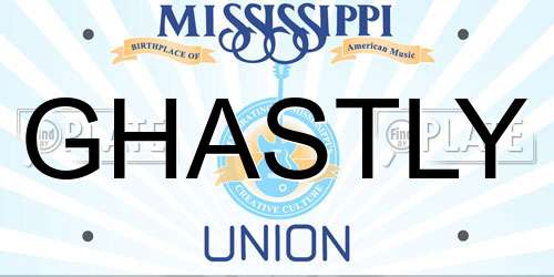 GHASTLY Mississippi License Plate