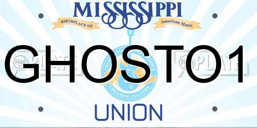 GHOSTO1 Mississippi License Plate