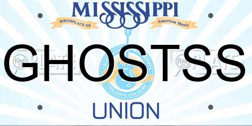 GHOSTSS Mississippi License Plate