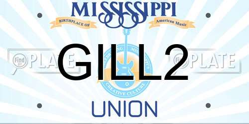 GILL2 Mississippi License Plate