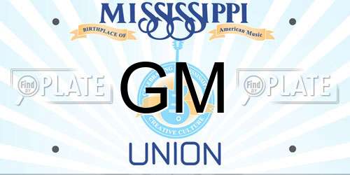 GM Mississippi License Plate