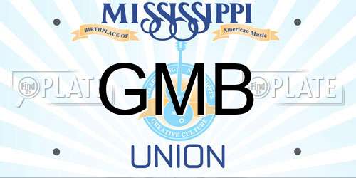 GMB Mississippi License Plate