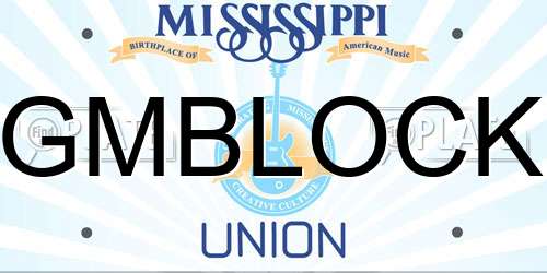 GMBLOCK Mississippi License Plate