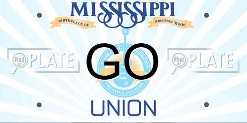 GO Mississippi License Plate