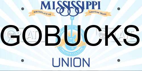 GOBUCKS Mississippi License Plate