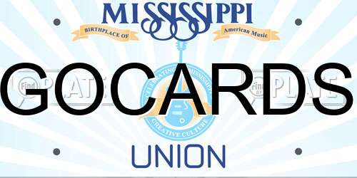 GOCARDS Mississippi License Plate