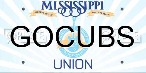 GOCUBS Mississippi License Plate
