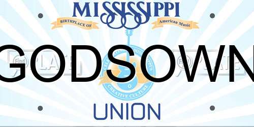 GODSOWN Mississippi License Plate