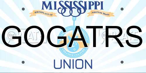 GOGATRS Mississippi License Plate