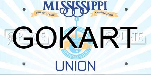 GOKART Mississippi License Plate