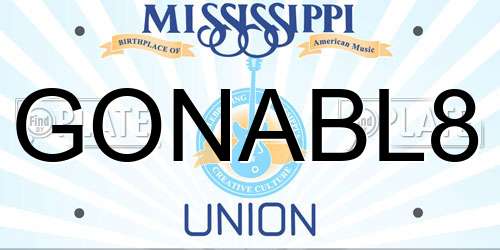 GONABL8 Mississippi License Plate