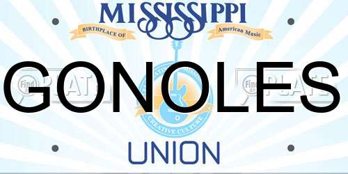 GONOLES Mississippi License Plate