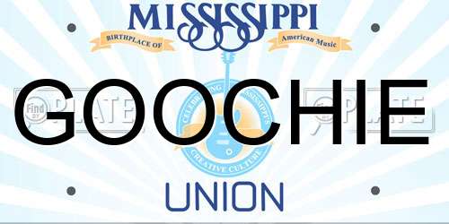 GOOCHIE Mississippi License Plate