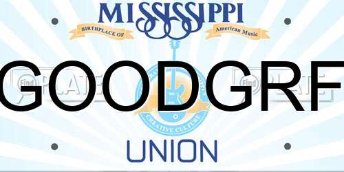 GOODGRF Mississippi License Plate