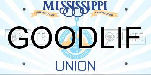 GOODLIF Mississippi License Plate
