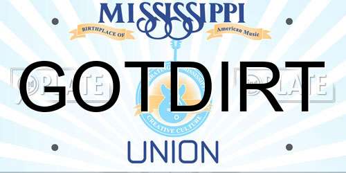 GOTDIRT Mississippi License Plate