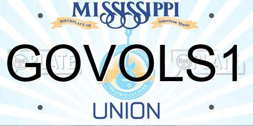 GOVOLS1 Mississippi License Plate