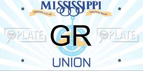 GR Mississippi License Plate
