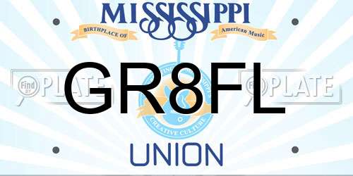 GR8FL Mississippi License Plate
