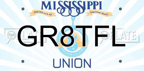 GR8TFL Mississippi License Plate