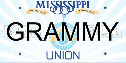 GRAMMY Mississippi License Plate