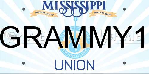 GRAMMY1 Mississippi License Plate