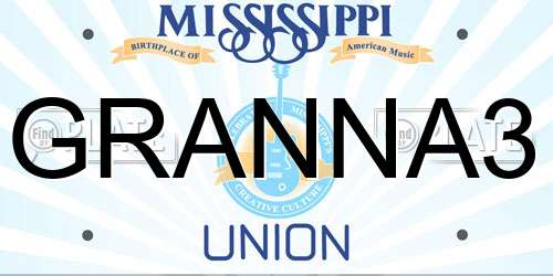 GRANNA3 Mississippi License Plate