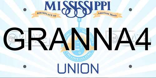 GRANNA4 Mississippi License Plate