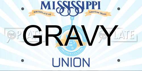 GRAVY Mississippi License Plate