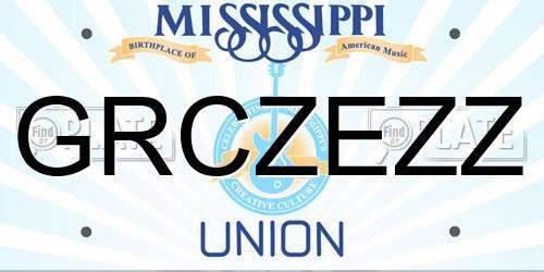 GRCZEZZ Mississippi License Plate