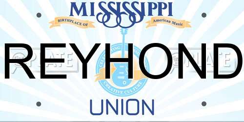 GREYHONDA Mississippi License Plate