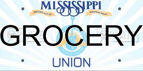 GROCERY Mississippi License Plate
