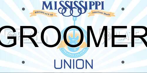 GROOMER Mississippi License Plate
