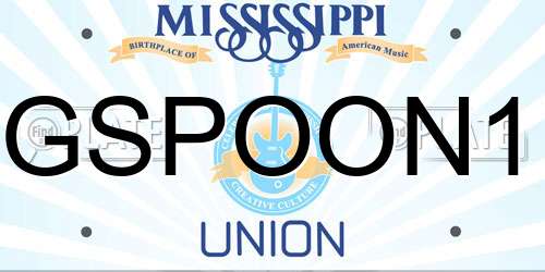 GSPOON1 Mississippi License Plate