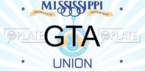 GTA Mississippi License Plate