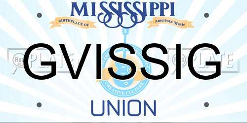 GVISSIG Mississippi License Plate