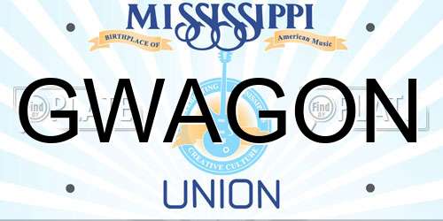 GWAGON Mississippi License Plate