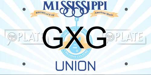 GXG Mississippi License Plate