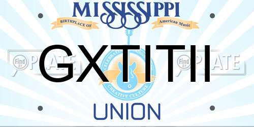 GXTITII Mississippi License Plate