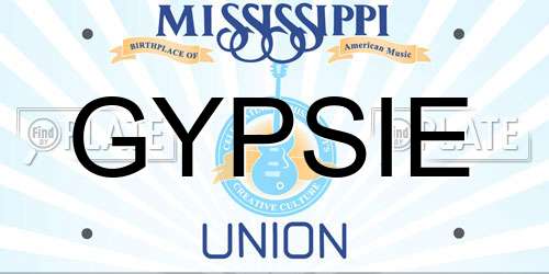 GYPSIE Mississippi License Plate
