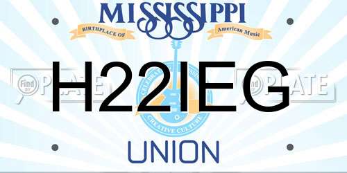 H22IEG Mississippi License Plate
