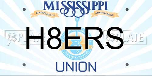 H8ERS Mississippi License Plate