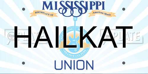 HAILKAT Mississippi License Plate