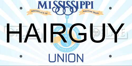 HAIRGUY Mississippi License Plate