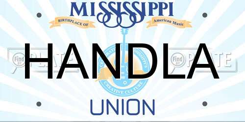 HANDLA Mississippi License Plate