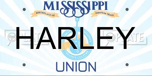 HARLEY Mississippi License Plate