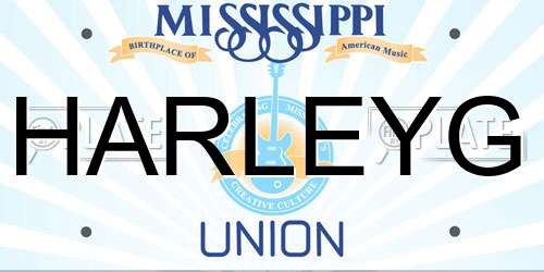 HARLEYG Mississippi License Plate