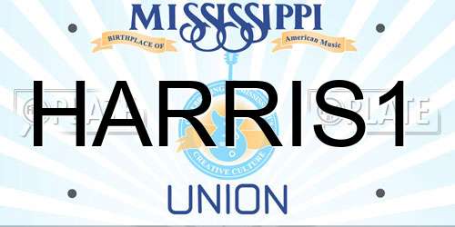 HARRIS1 Mississippi License Plate
