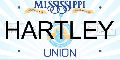 HARTLEY Mississippi License Plate